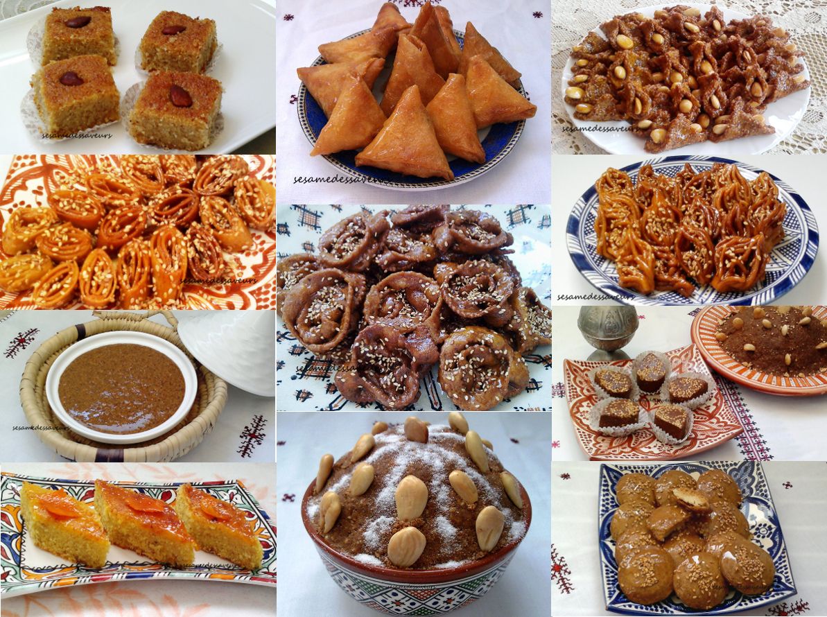 Assortiment de pâtisseries marocaines traditionnelles