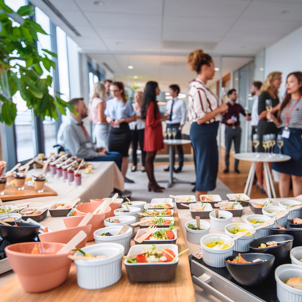 Buffet dressé pour une réception
